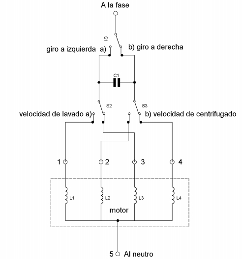 Conexion motor monofasico 3 cables